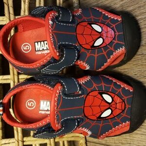 Water Shoe Marvel Spiderman  sandals, baby size 5.